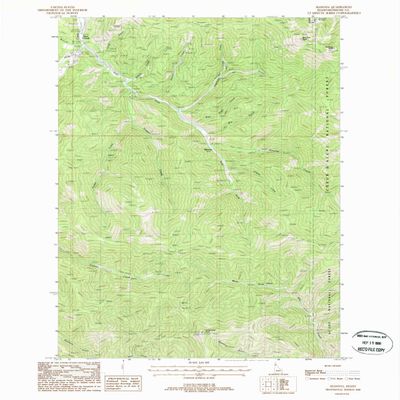 YellowMaps Masonia ID topo map, 1:24000 Scale, 7.5 X 7.5 Minute, Historical, 1988, Updated 1988, 26.8 x 22 in - Polypropylene