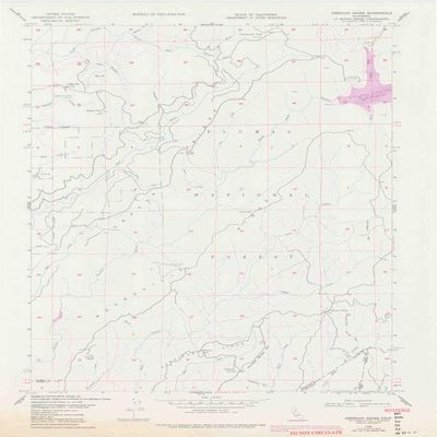 YellowMaps American House CA topo map, 1:24000 Scale, 7.5 X 7.5 Minute, Historical, 1948, Updated 1978, 27.1 x 21.2 in - Polypropylene
