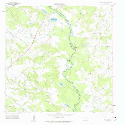 YellowMaps Clear Lake TX topo map, 1:24000 Scale, 7.5 X 7.5 Minute, Historical, 1959, Updated 1960, 26.9 x 23 in - Tyvek