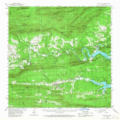 YellowMaps Mount Ida AR topo map, 1:62500 Scale, 15 X 15 Minute, Historical, 1959, Updated 1968, 20.8 x 16.9 in - Polypropylene