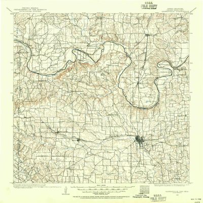 YellowMaps Gainesville TX topo map, 1:125000 Scale, 30 X 30 Minute, Historical, 1902, Updated 1955, 20.9 x 16.9 in - Polypropylene