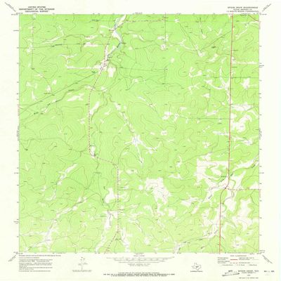 YellowMaps Spoon Draw TX topo map, 1:24000 Scale, 7.5 X 7.5 Minute, Historical, 1970, Updated 1973, 26.9 x 23 in - Polypropylene