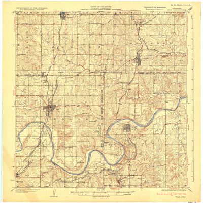 Yale OK topo map, 1:62500 Scale, 15 X 15 Minute, Historical, 1932, 20.2 x 16.9 in - Tyvek