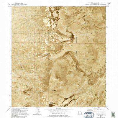 YellowMaps Goshute Wash UT topo map, 1:24000 Scale, 7.5 X 7.5 Minute, Historical, 1973, Updated 1995, 26.6 x 21.9 in - Tyvek