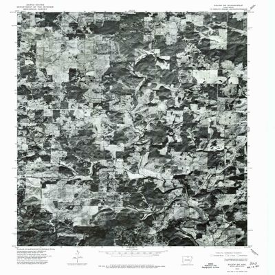 YellowMaps Salem SW AR topo map, 1:24000 Scale, 7.5 X 7.5 Minute, Historical, 1976, Updated 1977, 26.6 x 21.9 in - Polypropylene