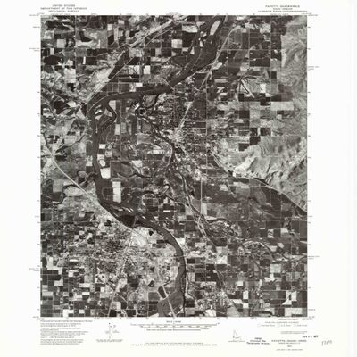 YellowMaps Payette ID topo map, 1:24000 Scale, 7.5 X 7.5 Minute, Historical, 1974, Updated 1975, 27 x 22 in - Polypropylene