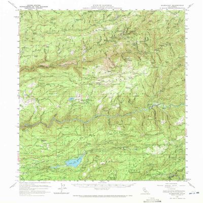 YellowMaps Alleghany CA topo map, 1:62500 Scale, 15 X 15 Minute, Historical, 1950, Updated 1972, 20.9 x 16.6 in - Tyvek