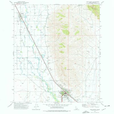 YellowMaps Arco North ID topo map, 1:24000 Scale, 7.5 X 7.5 Minute, Historical, 1972, Updated 1976, 26.7 x 22 in - Polypropylene