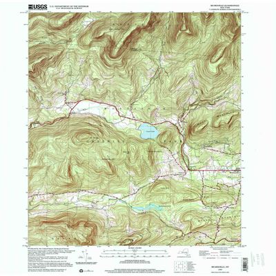 YellowMaps Bearsville NY topo map, 1:24000 Scale, 7.5 X 7.5 Minute, Historical, 1997, Updated 2001, 26.9 x 22 in - Polypropylene