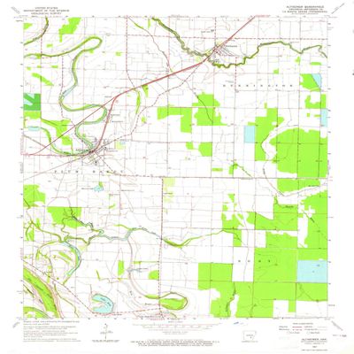 YellowMaps Altheimer AR topo map, 1:24000 Scale, 7.5 X 7.5 Minute, Historical, 1964, Updated 1965, 26.8 x 22 in - Tyvek