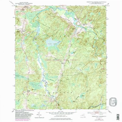 YellowMaps Remington Corners NY topo map, 1:24000 Scale, 7.5 X 7.5 Minute, Historical, 1951, Updated 1983, 26.9 x 22 in - Polypropylene