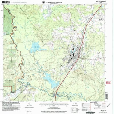 YellowMaps Diboll TX topo map, 1:24000 Scale, 7.5 X 7.5 Minute, Historical, 2004, Updated 2006, 26.9 x 22 in - Polypropylene