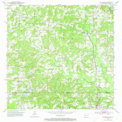 YellowMaps Doddridge AR topo map, 1:24000 Scale, 7.5 X 7.5 Minute, Historical, 1952, Updated 1973, 26.8 x 22 in - Polypropylene