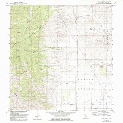 YellowMaps Bird Valley CA topo map, 1:24000 Scale, 7.5 X 7.5 Minute, Historical, 1959, Updated 1993, 26.6 x 21.4 in - Polypropylene