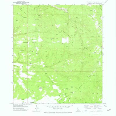 YellowMaps Bedstead Ridge ID topo map, 1:24000 Scale, 7.5 X 7.5 Minute, Historical, 1973, Updated 1976, 26.8 x 22 in - Polypropylene