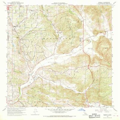 YellowMaps Bonsall CA topo map, 1:24000 Scale, 7.5 X 7.5 Minute, Historical, 1968, Updated 1970, 26.9 x 22 in - Tyvek