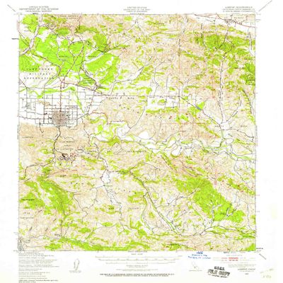 YellowMaps Lompoc CA topo map, 1:62500 Scale, 15 X 15 Minute, Historical, 1947, Updated 1959, 20.9 x 17.3 in - Tyvek
