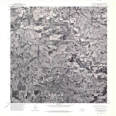YellowMaps Rush Springs NE OK topo map, 1:24000 Scale, 7.5 X 7.5 Minute, Historical, 1975, Updated 1976, 27.3 x 22.5 in - Polypropylene