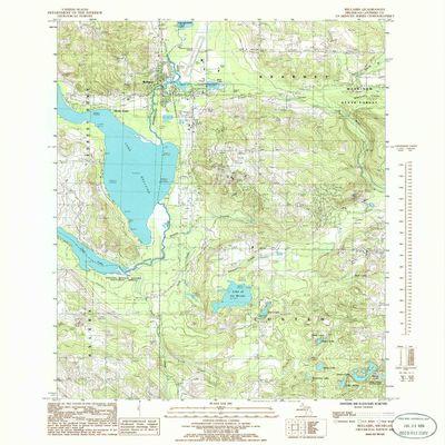 Bellaire MI topo map, 1:24000 Scale, 7.5 X 7.5 Minute, Historical, 1985, Updated 1986, 26.9 x 22 in - Polypropylene