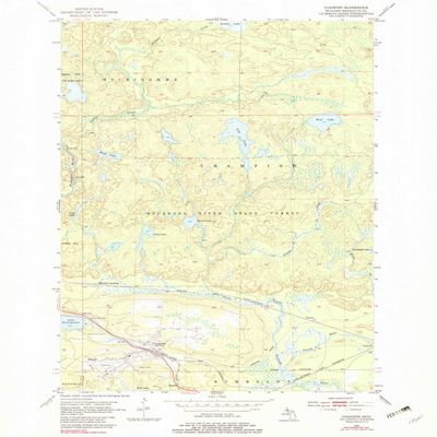 YellowMaps Champion MI topo map, 1:24000 Scale, 7.5 X 7.5 Minute, Historical, 1955, Updated 1982, 26.9 x 22 in - Polypropylene