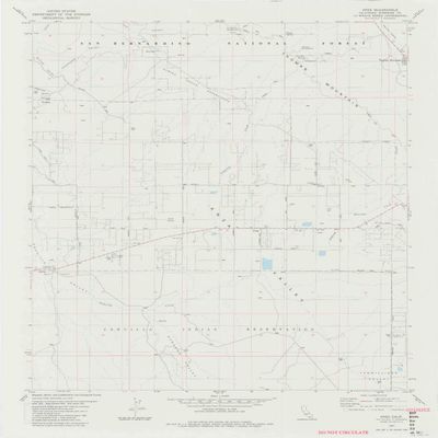 YellowMaps Anza CA topo map, 1:24000 Scale, 7.5 X 7.5 Minute, Historical, 1981, Updated 1982, 27.1 x 22.3 in - Polypropylene