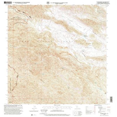 YellowMaps Alder Peak CA topo map, 1:24000 Scale, 7.5 X 7.5 Minute, Historical, 1995, Updated 2000, 26.8 x 21.9 in - Polypropylene