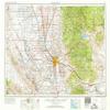 YellowMaps Bakersfield CA topo map, 1:250000 Scale, 1 X 2 Degree, Historical, 1962, Updated 1969, 21.9 x 32.1 in - Tyvek view 1