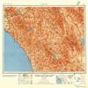YellowMaps Santa Ana CA topo map, 1:250000 Scale, 1 X 2 Degree, Historical, 1956, Updated 1956, 23.7 x 31.9 in - Polypropylene view 1