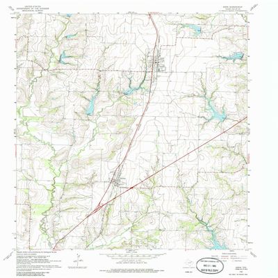 YellowMaps Anna TX topo map, 1:24000 Scale, 7.5 X 7.5 Minute, Historical, 1961, Updated 1985, 26.9 x 23 in - Polypropylene