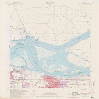 YellowMaps Antioch North CA topo map, 1:24000 Scale, 7.5 X 7.5 Minute, Historical, 1953, Updated 1969, 27.3 x 22.2 in - Polypropylene