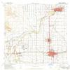 YellowMaps Brawley CA topo map, 1:62500 Scale, 15 X 15 Minute, Historical, 1957, Updated 1961, 20.8 x 16.7 in - Polypropylene view 1