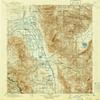 YellowMaps Bishop CA topo map, 1:125000 Scale, 30 X 30 Minute, Historical, 1913, Updated 1941, 19.8 x 16.5 in - Polypropylene view 1