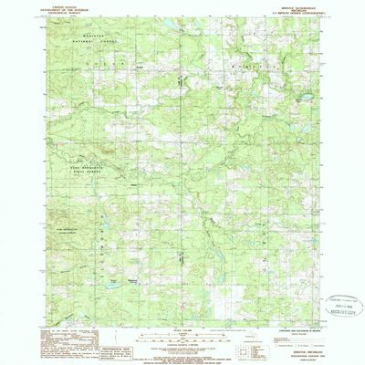YellowMaps Bristol MI topo map, 1:24000 Scale, 7.5 X 7.5 Minute, Historical, 1987, Updated 1988, 26.8 x 21.9 in - Polypropylene