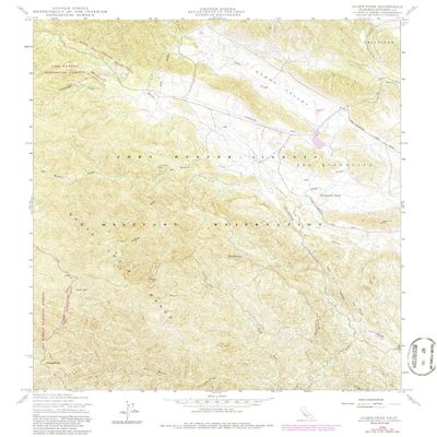 YellowMaps Alder Peak CA topo map, 1:24000 Scale, 7.5 X 7.5 Minute, Historical, 1949, Updated 1986, 26.9 x 22 in - Tyvek