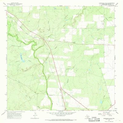 YellowMaps Comanche Hills TX topo map, 1:24000 Scale, 7.5 X 7.5 Minute, Historical, 1965, Updated 1968, 26.9 x 23 in - Tyvek