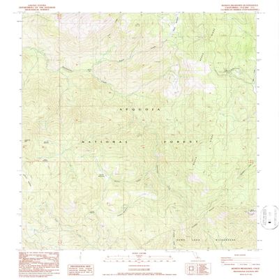 YellowMaps Bonita Meadows CA topo map, 1:24000 Scale, 7.5 X 7.5 Minute, Historical, 1987, Updated 1987, 26.7 x 21.9 in - Polypropylene