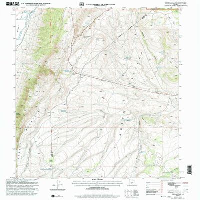 YellowMaps Abes Knoll UT topo map, 1:24000 Scale, 7.5 X 7.5 Minute, Historical, 2001, Updated 2003, 26.7 x 21.8 in - Polypropylene