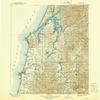 YellowMaps Coos Bay OR topo map, 1:125000 Scale, 30 X 30 Minute, Historical, 1900, Updated 1937, 19.7 x 16.6 in - Polypropylene view 1