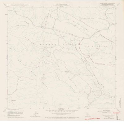 YellowMaps Alder Peak CA topo map, 1:24000 Scale, 7.5 X 7.5 Minute, Historical, 1949, Updated 1969, 28 x 21.4 in - Polypropylene