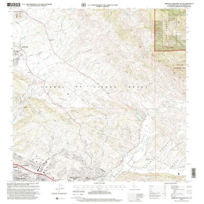 YellowMaps Arroyo Grande NE CA topo map, 1:24000 Scale, 7.5 X 7.5 Minute, Historical, 1995, Updated 2000, 26.8 x 22 in - Polypropylene