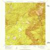 YellowMaps Brush Creek CA topo map, 1:24000 Scale, 7.5 X 7.5 Minute, Historical, 1956, Updated 1956, 26.8 x 22 in - Tyvek view 1
