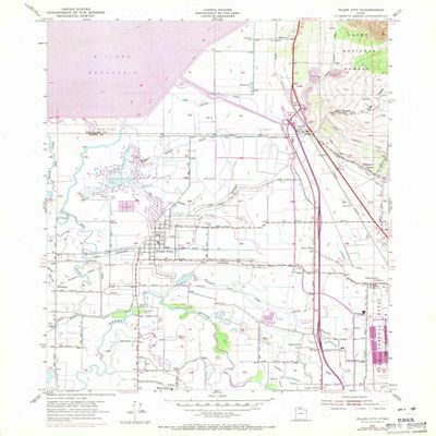 YellowMaps Plain City UT topo map, 1:24000 Scale, 7.5 X 7.5 Minute, Historical, 1969, Updated 1971, 26.9 x 22 in - Tyvek