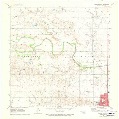 YellowMaps Mangum North OK topo map, 1:24000 Scale, 7.5 X 7.5 Minute, Historical, 1971, Updated 1973, 27.4 x 22.6 in - Polypropylene
