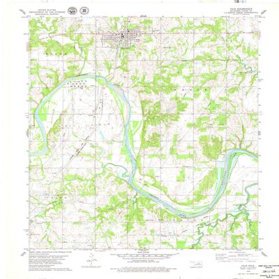 Yale OK topo map, 1:24000 Scale, 7.5 X 7.5 Minute, Historical, 1978, Updated 1979, 27.3 x 22.4 in - Polypropylene