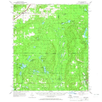 YellowMaps Alba MI topo map, 1:62500 Scale, 15 X 15 Minute, Historical, 1956, Updated 1965, 20.7 x 17 in - Tyvek