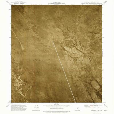 YellowMaps Gold Hill 4 NE UT topo map, 1:24000 Scale, 7.5 X 7.5 Minute, Historical, 1973, Updated 1977, 26.4 x 21.8 in - Polypropylene