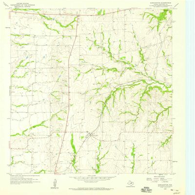 YellowMaps Dorchester TX topo map, 1:24000 Scale, 7.5 X 7.5 Minute, Historical, 1958, Updated 1959, 27 x 23 in - Polypropylene