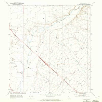 YellowMaps Malta NE ID topo map, 1:24000 Scale, 7.5 X 7.5 Minute, Historical, 1968, Updated 1972, 26.9 x 21.5 in - Polypropylene