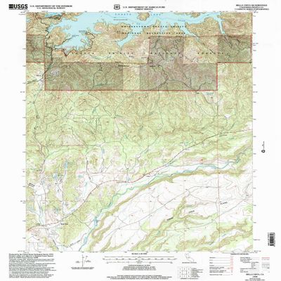 Bella Vista CA topo map, 1:24000 Scale, 7.5 X 7.5 Minute, Historical, 1998, Updated 2003, 26.7 x 21.4 in - Polypropylene
