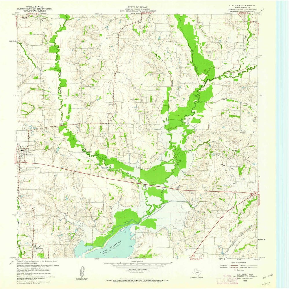 Culleoka TX topo map, 1:24000 Scale, 7.5 X 7.5 Minute, Historical, 1960, Updated 1962, 27 x 23 in - Tyvek